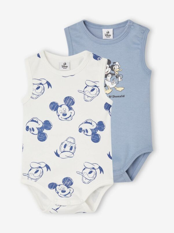 Micky Maus 2er-Pack ärmellose Baby Bodys Disney MICKY MAUS