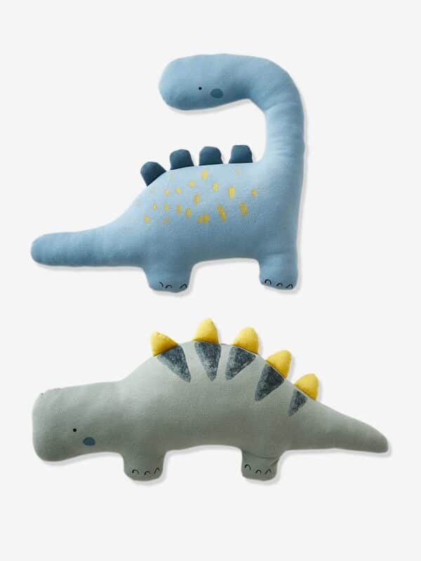 Vertbaudet 2er-Set Kinder Kissen KLEINER DINO