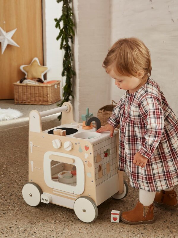 Vertbaudet 3-in-1-Lauflernwagen mit Spielküche FSC®