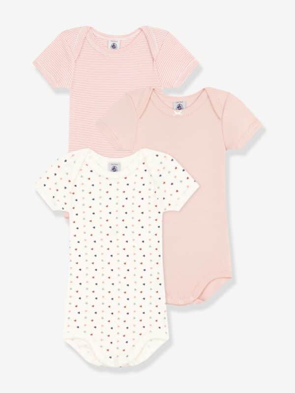 Petit Bateau 3er-Pack Baby Kurzarm-Bodys PETIT BATEAU