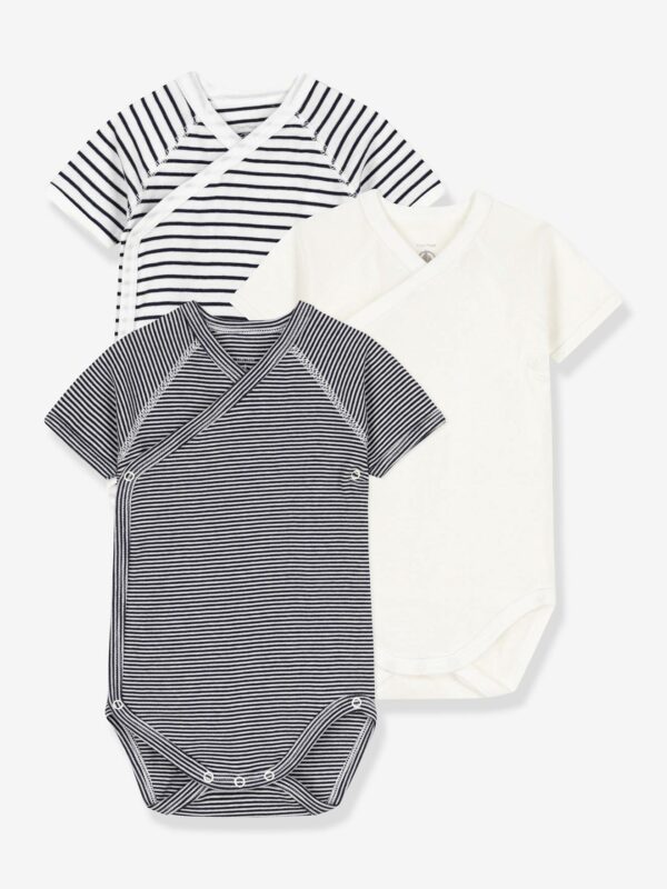 Petit Bateau 3er-Pack Baby Wickelbodys PETIT BATEAU