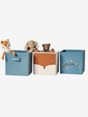 Vertbaudet 3er-Set Kinderzimmer Aufbewahrungsboxen BABY FOX