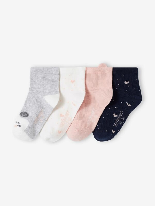 Vertbaudet 4er-Pack Mädchen Socken Oeko Tex