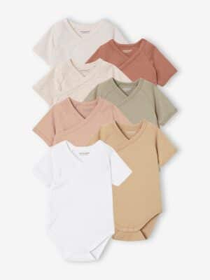 Vertbaudet 7er-Pack Baby Wickelbodys BASICS