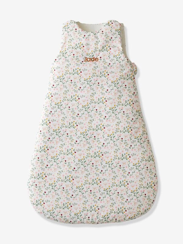 Vertbaudet Ärmelloser Baby Schlafsack BLUMENZAUBER