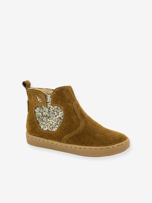 Shoo Pom Baby Boots Play New Apple Velours SHOO POM camel