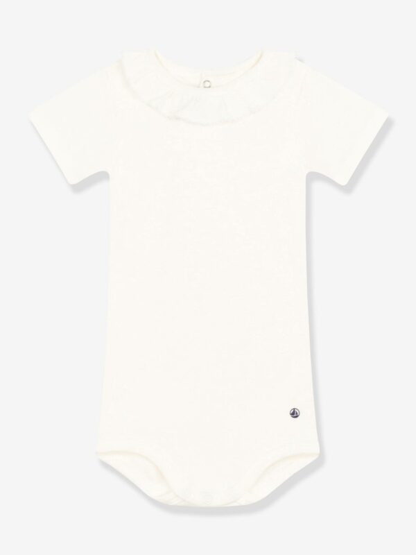 Petit Bateau Baby Kurzarm-Body mit Kragen PETIT BATEAU