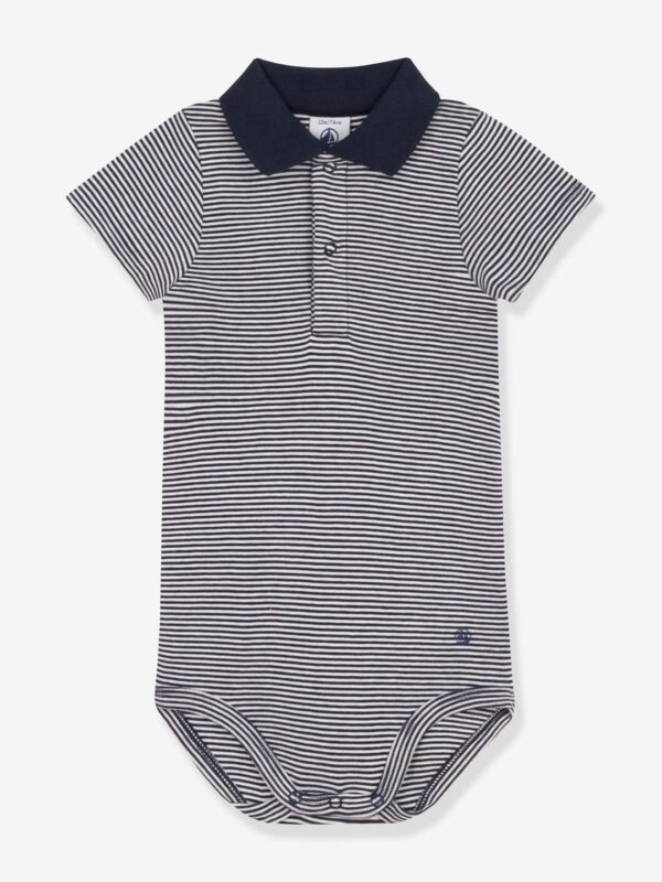 Petit Bateau Baby Kurzarm-Body mit Polokragen PETIT BATEAU