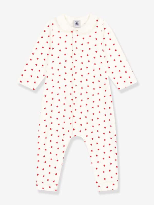 Petit Bateau Baby Overall mit Herzen PETIT BATEAU