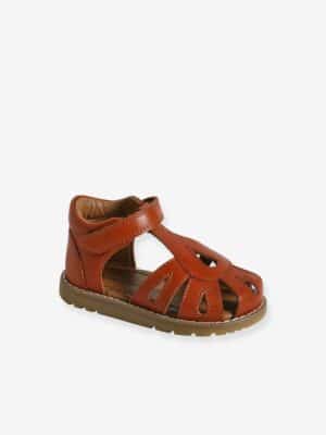 Vertbaudet Baby Sandalen mit Klettverschluss mahagoni