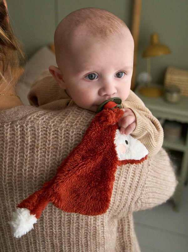 Vertbaudet Baby Schnullerkette mit Schmusetier mandarine