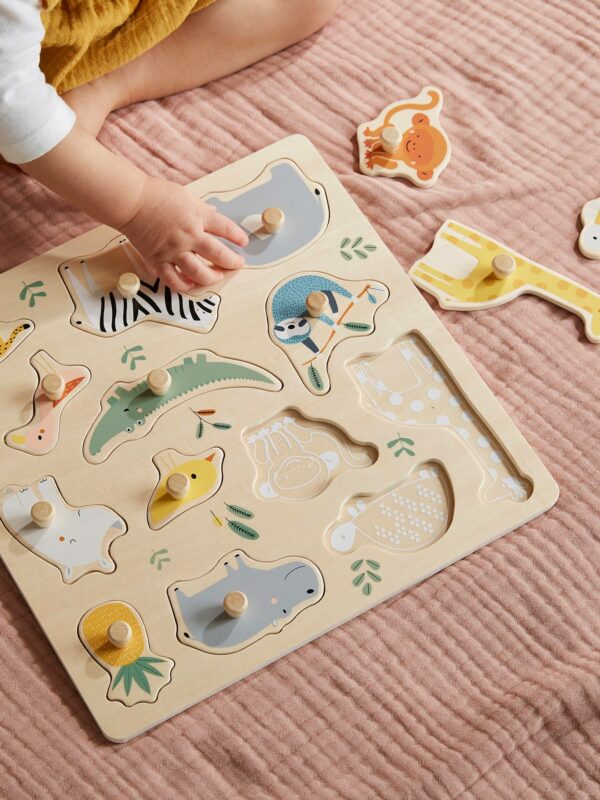 Vertbaudet Baby Steckpuzzle DSCHUNGEL