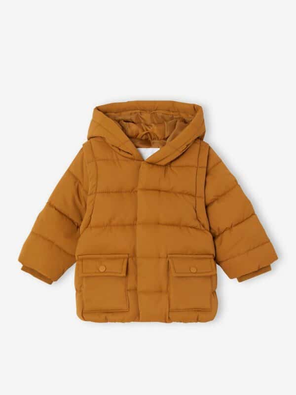 Vertbaudet Baby Steppjacke mit abnehmbaren Ärmeln