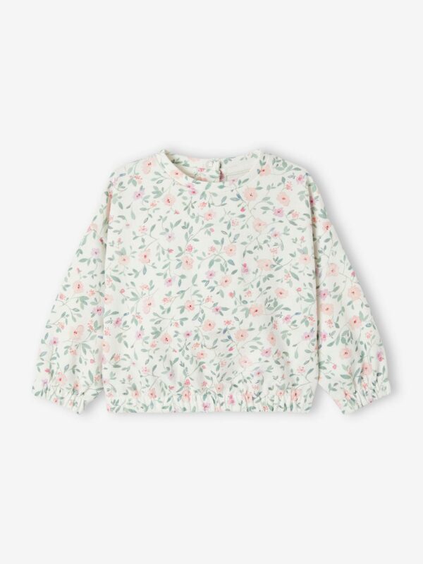 Vertbaudet Baby Sweatshirt mit Blumen Oeko-Tex