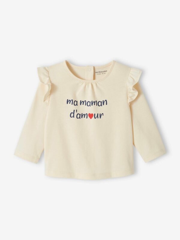 Vertbaudet Baby T-Shirt mit Schriftzug Bio-Baumwolle