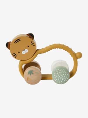 Vertbaudet Baby Tiger-Rassel aus Silikon & Holz FSC®  pandafreunde