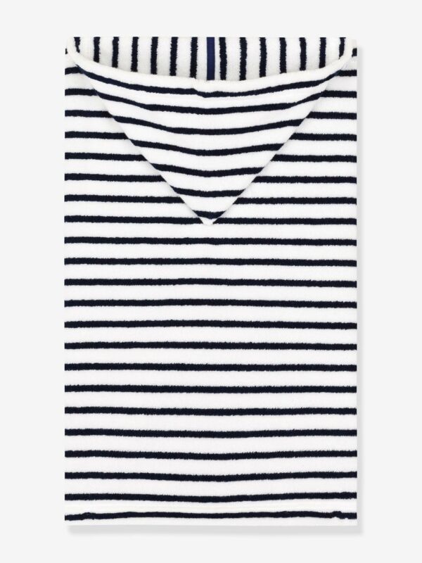 Petit Bateau Gerippter Baby Strampler mit Streifen PETIT BATEAU