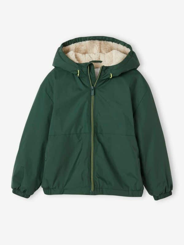 Vertbaudet Jungen Anorak mit Teddyfleece-Futter