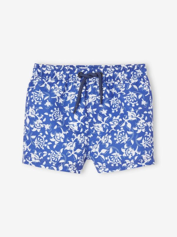 Vertbaudet Jungen Baby Badeshorts mit Blumenprint Oeko-Tex