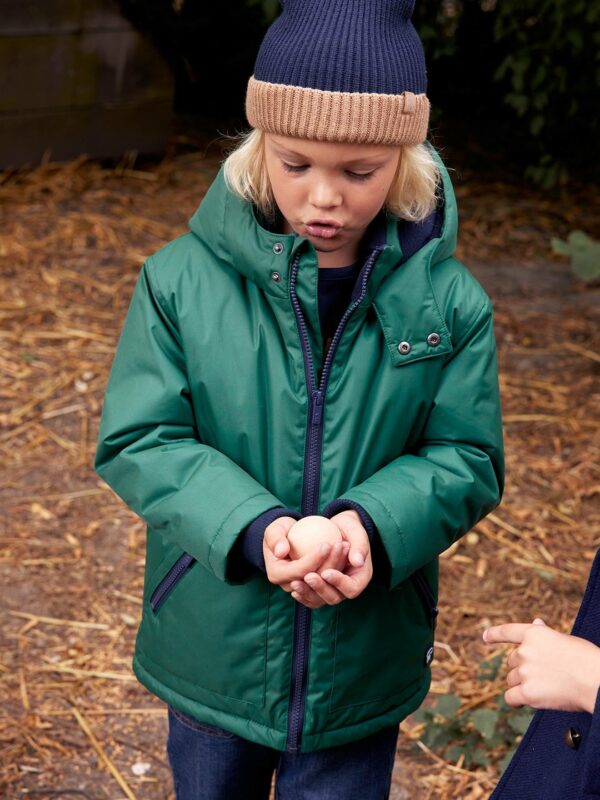 Vertbaudet Jungen Winterjacke mit Kapuze