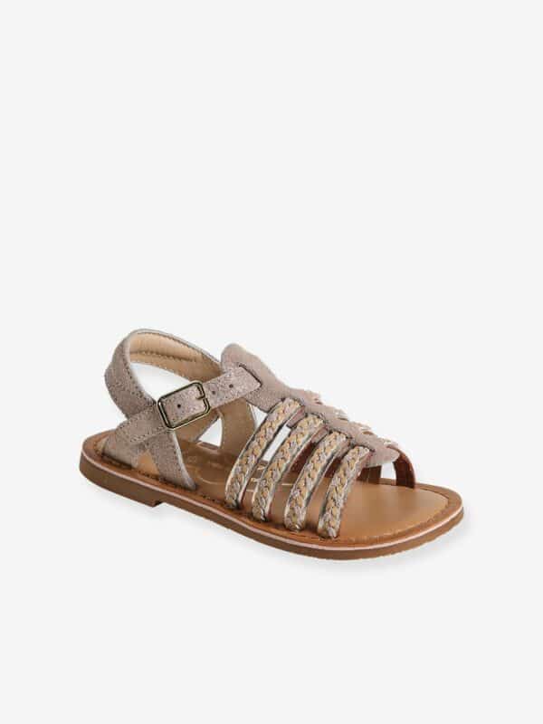 Vertbaudet Kinder Riemchen-Sandalen mit Anziehtrick