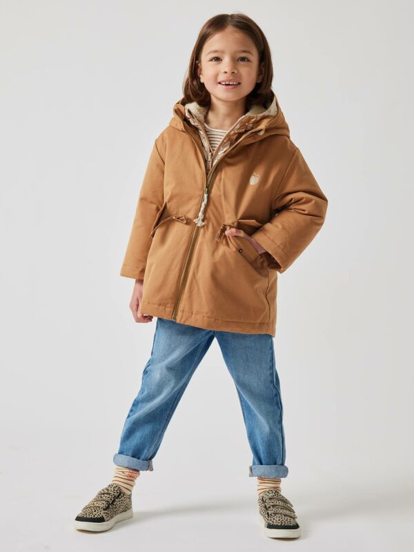 Vertbaudet Mädchen 3-in-1-Jacke camel