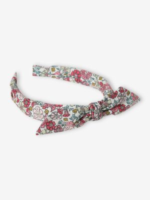 Vertbaudet Mädchen Haarreif mit Blumenprint und Schleife