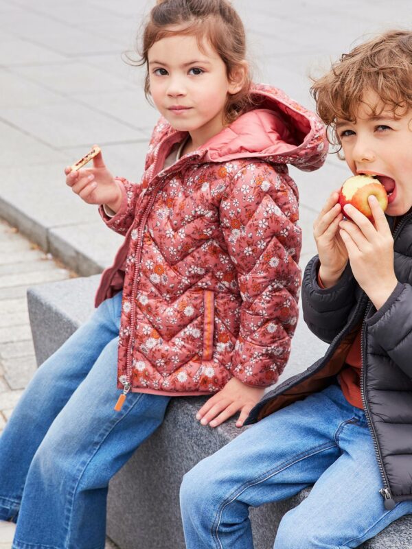 Vertbaudet Mädchen Light-Steppjacke mit Kapuze