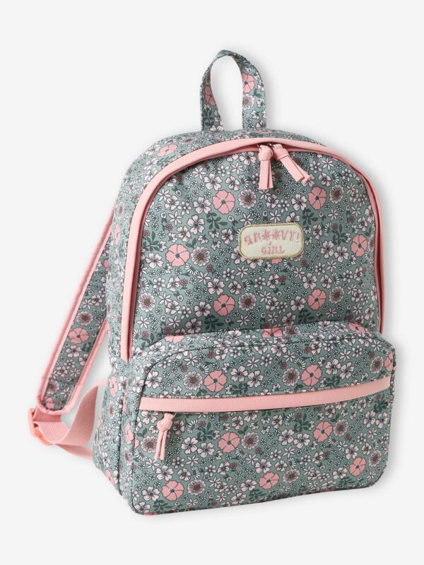 Vertbaudet Mädchen Schulrucksack mit Blumen GROOVY GIRL