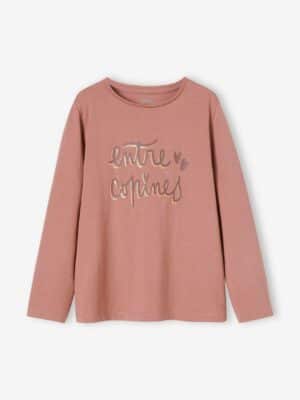 Vertbaudet Mädchen Shirt mit Messageprint BASIC Oeko-Tex