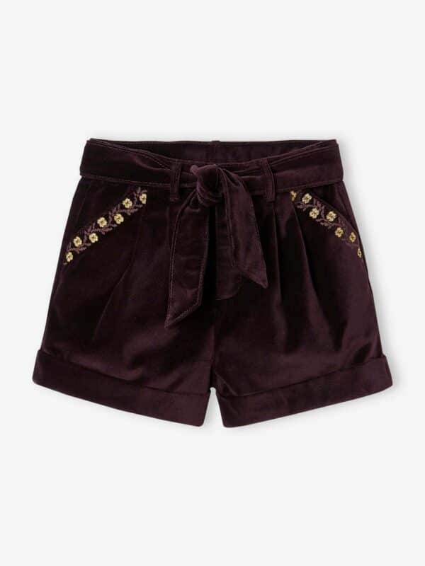 Vertbaudet Mädchen Shorts aus Samt