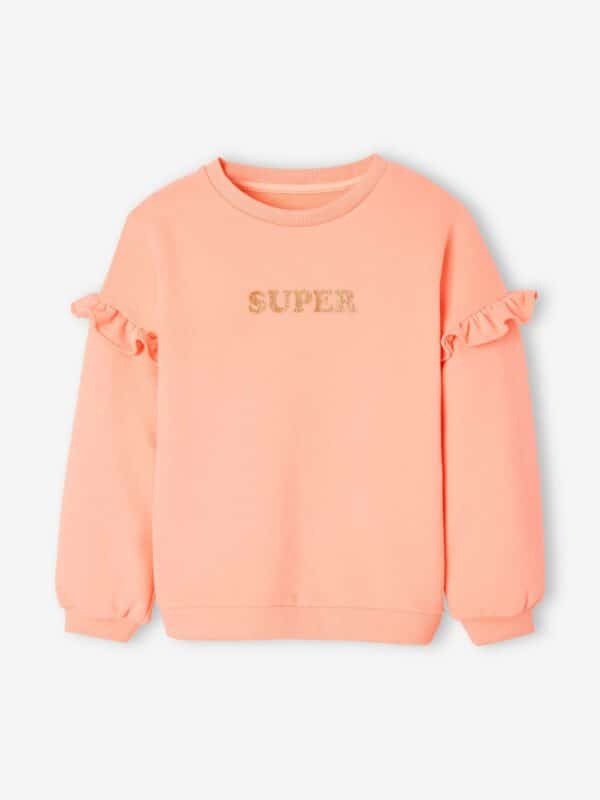 Vertbaudet Mädchen Sweatshirt SUPER mit Volants