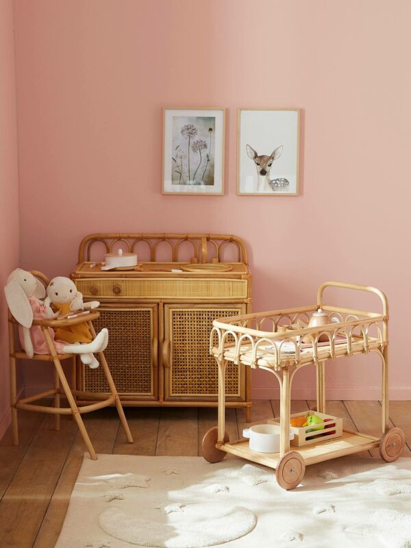 Vertbaudet Spielküche aus Rattan MINI BOHO