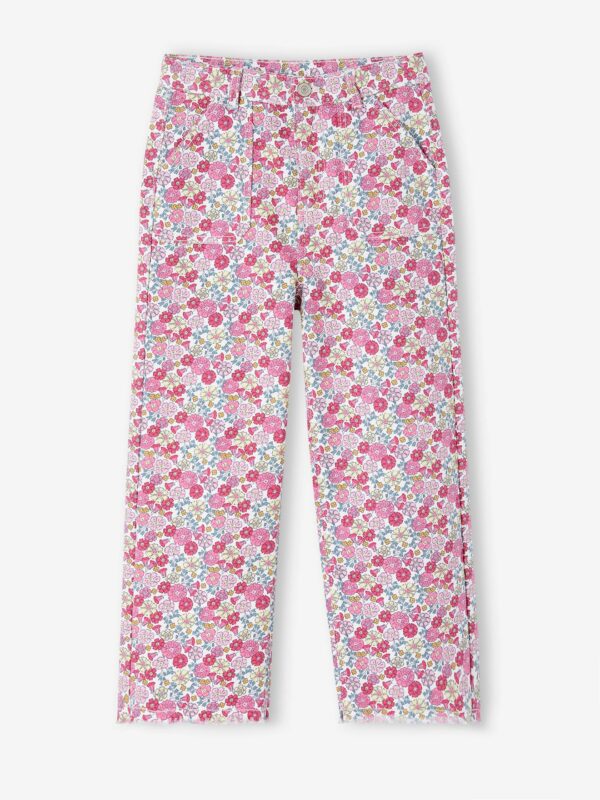 Vertbaudet Weite Mädchen Hose mit Blumen