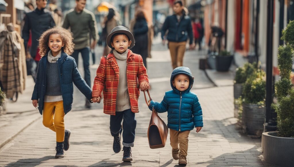 Modische Kinderkleidung