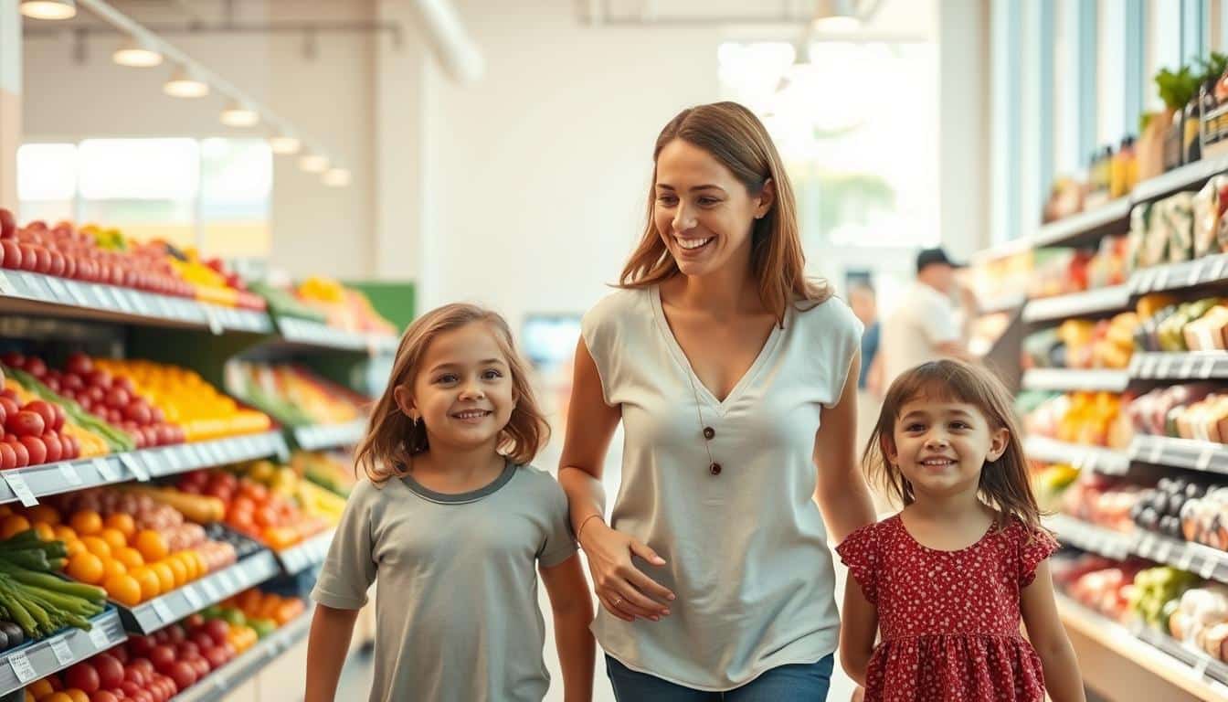 Einkaufen mit Kindern