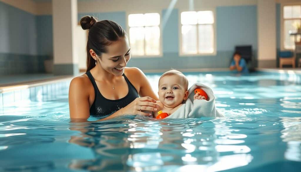 Erstes Mal Babyschwimmen