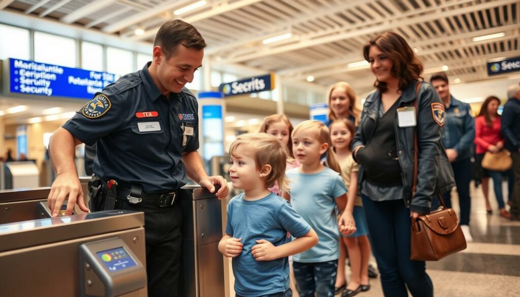 Flughafensicherheit für Kinder