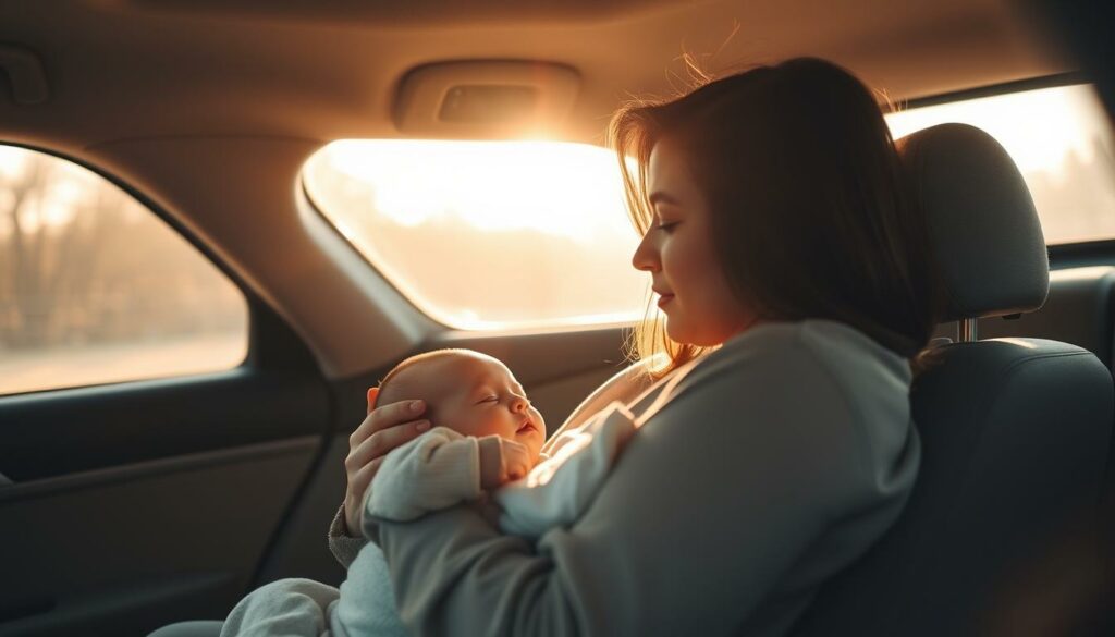 Stress im Auto: Wenn euer Baby im Kindersitz nur schreit